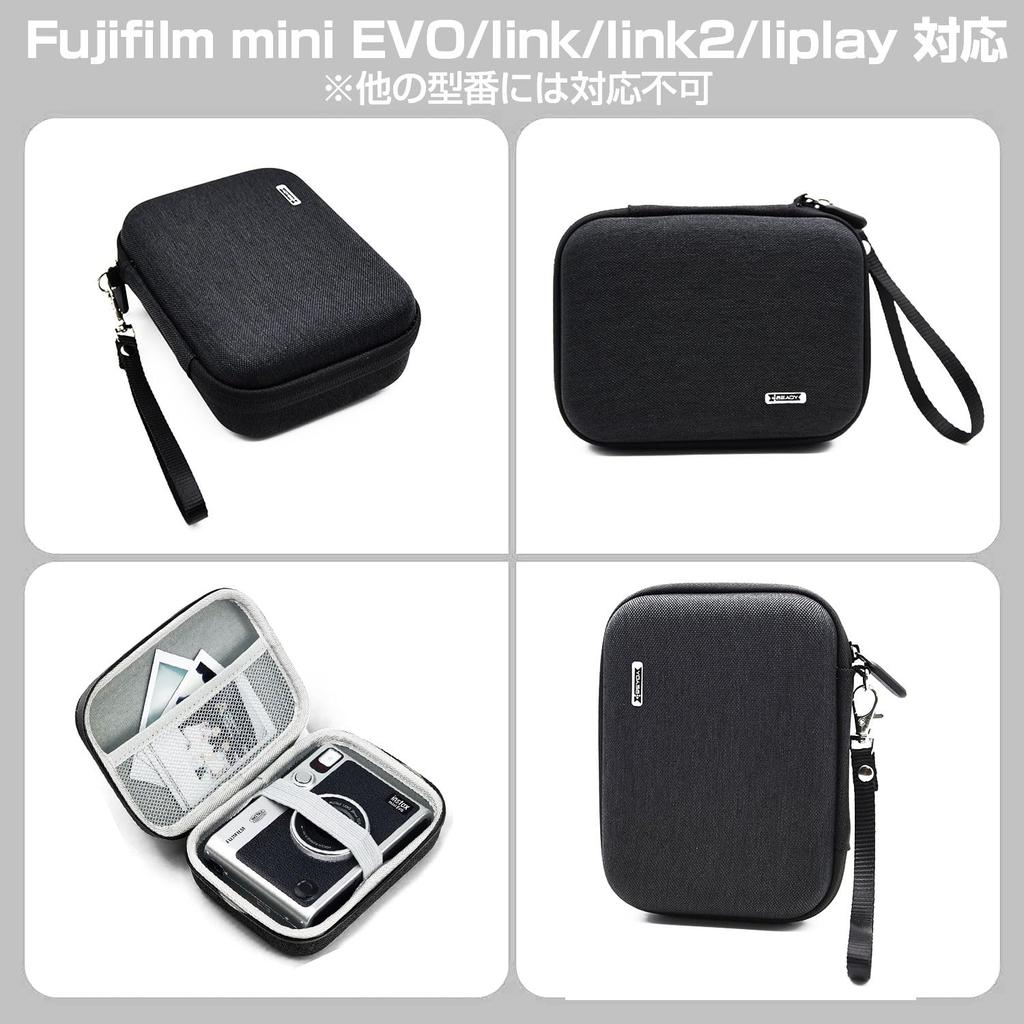 FUJIFILM Instax Mini EVO Liplay Link2 Storage Case BEADY Защитный чехол с ремешком черного цвета