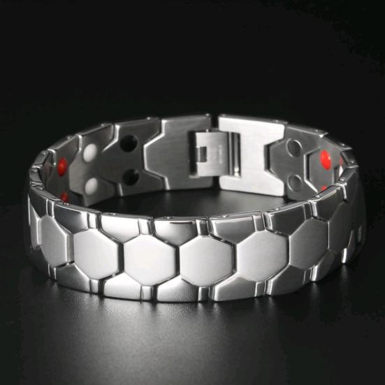 Men Bracelet Magnetic Durable Detachable Therapy Bracelet Daily Jewelry