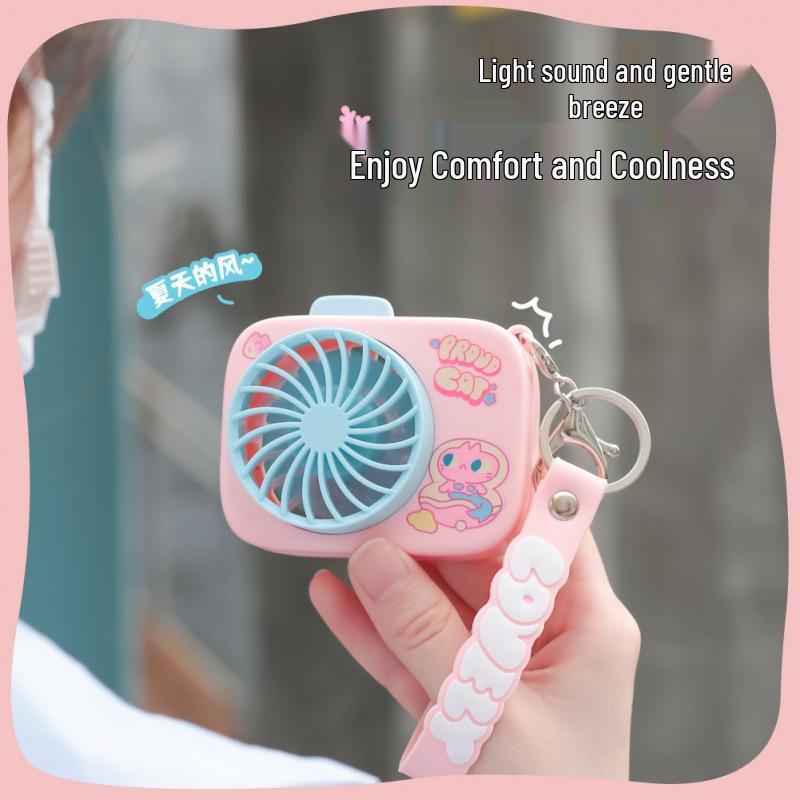 Portable Mini USB Handheld Rechargeable Fan Keychain