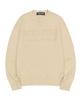 SCULPTOR Varsity Crewneck Sweater Natural