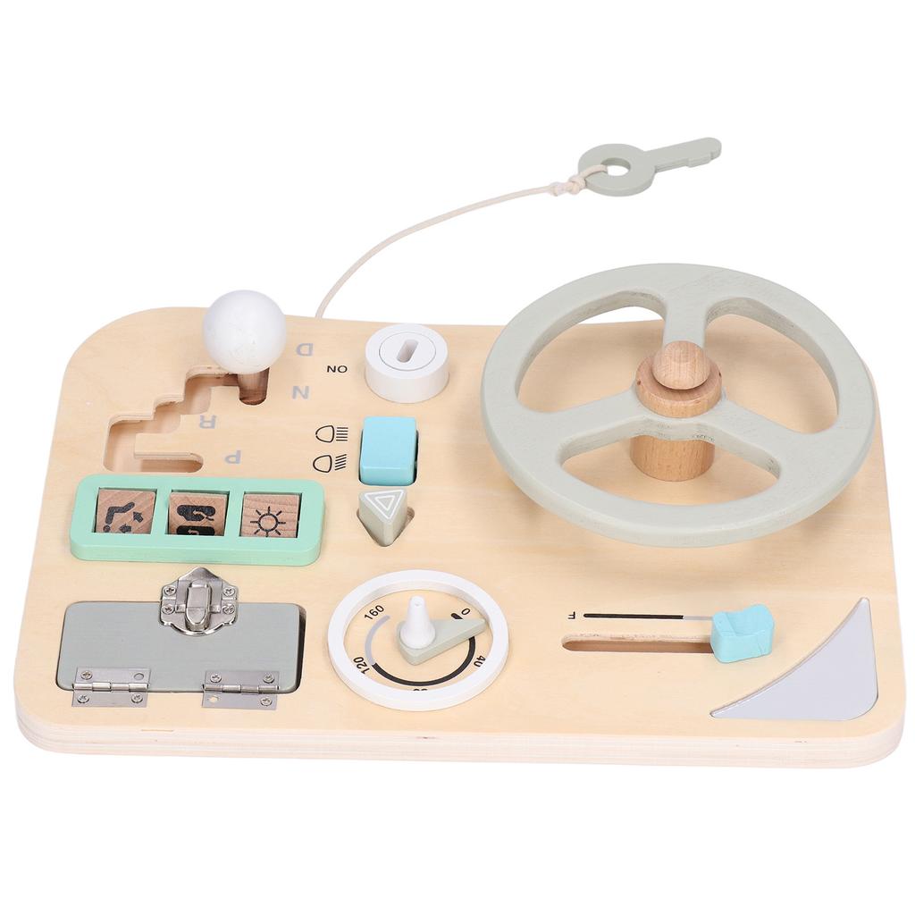 Монтессори-руль, игрушка для имитации вождения, цветная деревянная игрушка, раннее развитие