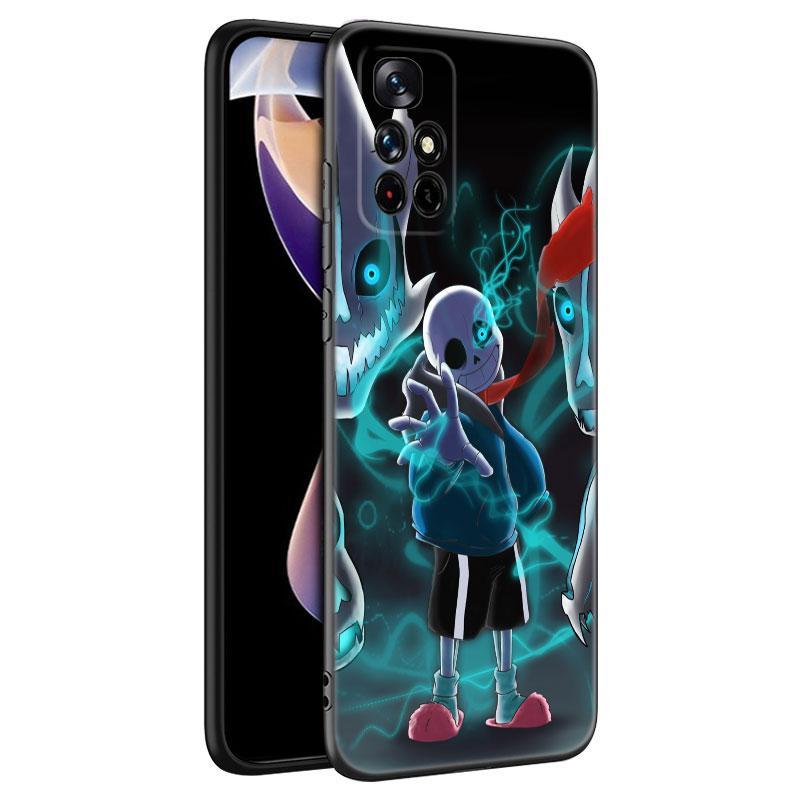 Undertale Sans Doggo Black Silicone Phone Case For Xiaomi Redmi Note 10 11 11S 12 13 4G 8 9 11T Pro 5G Plus 8T 9S 10S 12S