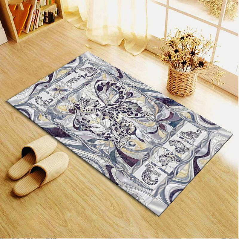 2025 New Snow Leopard Animal Carpet Rug for Living Room Bedroom Home Sofa Decoration,Kids play Non-slip Floor Mat117