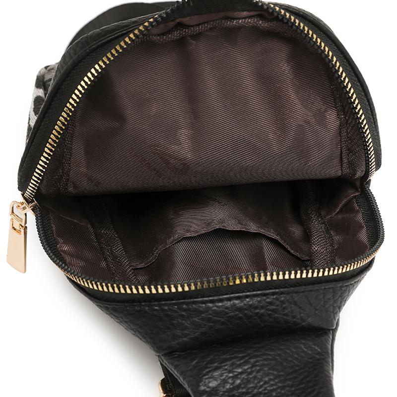 Нагрудная сумка с леопардовым принтом, женская сумка через плечо, контрастная по цвету сумка для мобильного телефона на плечо, маленькая сумка