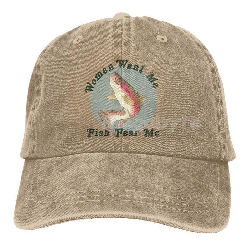 Женская бейсболка Want Me Fish Fear Me Washed, кепка Trucker Hat для взрослых, унисекс, регулируемая, для папы, летняя, дышащая, эластичная