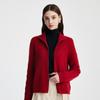 PALUOPO Women's Autumn/Winter Lapel Cashmere Cable Cardigan