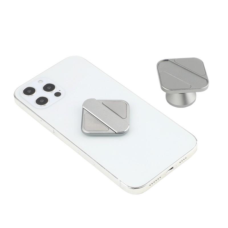 Aluminum Alloy Magnetic Car Phone Holder With Foldable Desktop Stand Navigation Mobile Use