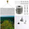 PVC Coated Stainless Steel Cable Rope Heavy Duty Wire Fence Roll Kits  Clothesline