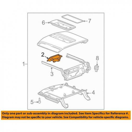 1x Chrome Center Console Armrest Latch Handle Plate For 2014-2020 Chevrolet GMC