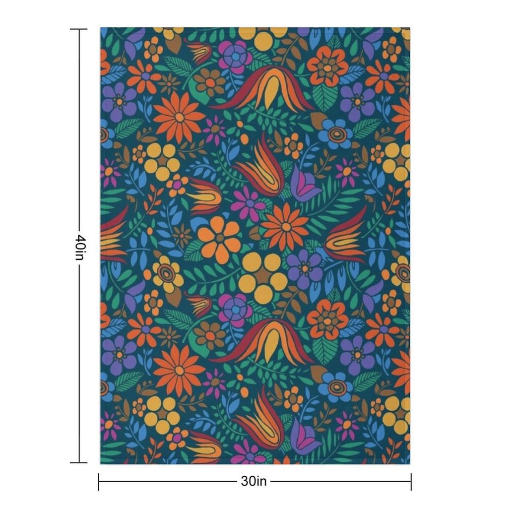 Another Floral Retro Throw Blanket Travel heavy to sleep anime Multi-Purpose Blankets