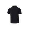 Adidas Solid Color Logo Badge Casual Sports Short Sleeve Polo Shirt Men Tops Black HE5164
