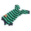 Striped Dog Pajamas Stylish Cute Stretchy Breathable 4 Legged Pet Pajamas for Home Daily Wear XL