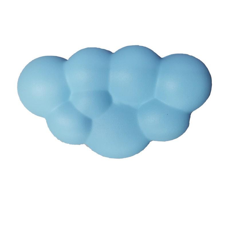 Кожаный коврик для мыши Cloud и подставка для запястий из пены с эффектом памяти - Нескользящая силиконовая поддержка для клавиатуры
