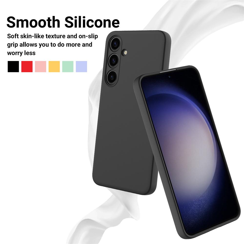 Для Samsung Galaxy S25 S24 S23 S22 S21 Plus Ultra Чехол из жидкого силикона A54 A34 A53 A52 A41 A51 A52 Мягкий чехол Аксессуары для телефона