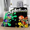 3D мультяшная игра Splatoon С принтом одеяло Фланелевое Теплые одеяла Мягкое и удобное одеяло постельное белье покрывало на кровать Подарок на день рождения