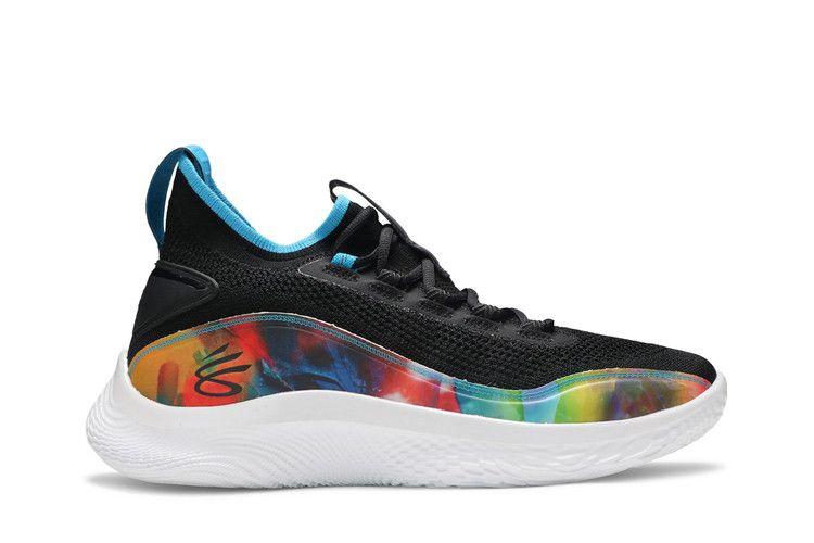 Мужские кроссовки Under Armour Curry 8 Tie Dye Черный Черный/Белый-Белый