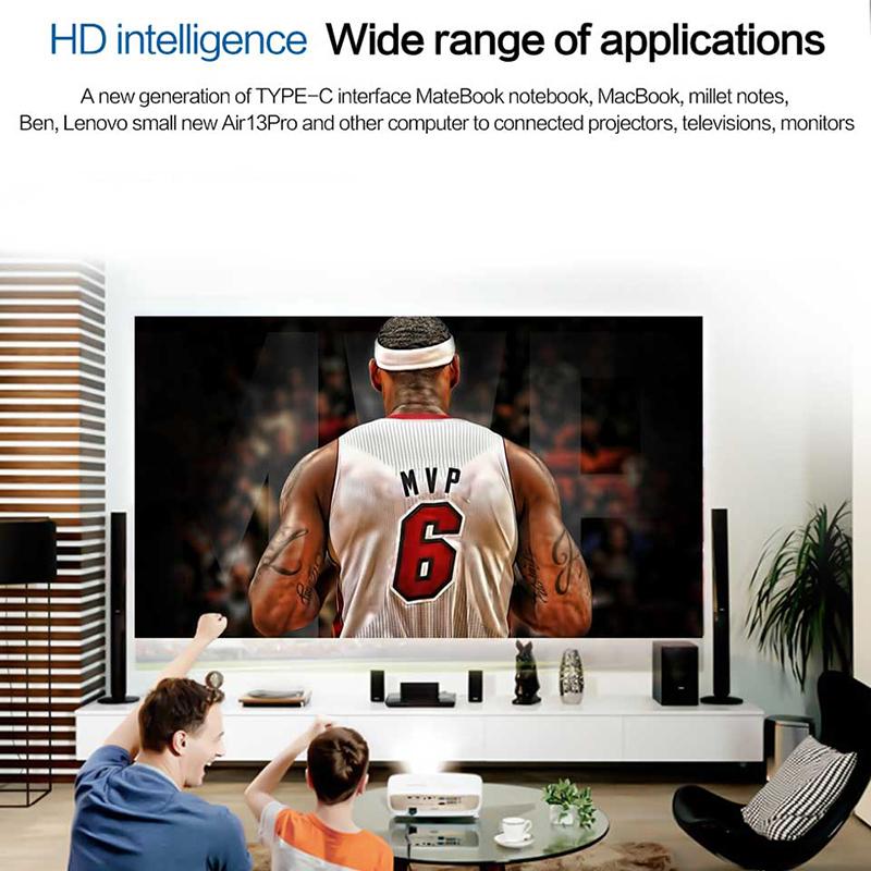 QGeeM Кабель USB C — HDMI, преобразователь HDMI Thunderbolt3 4K типа C для MacBook Huawei Mate 30, адаптер USB-C HDMI, адаптер USB типа C — HDMI