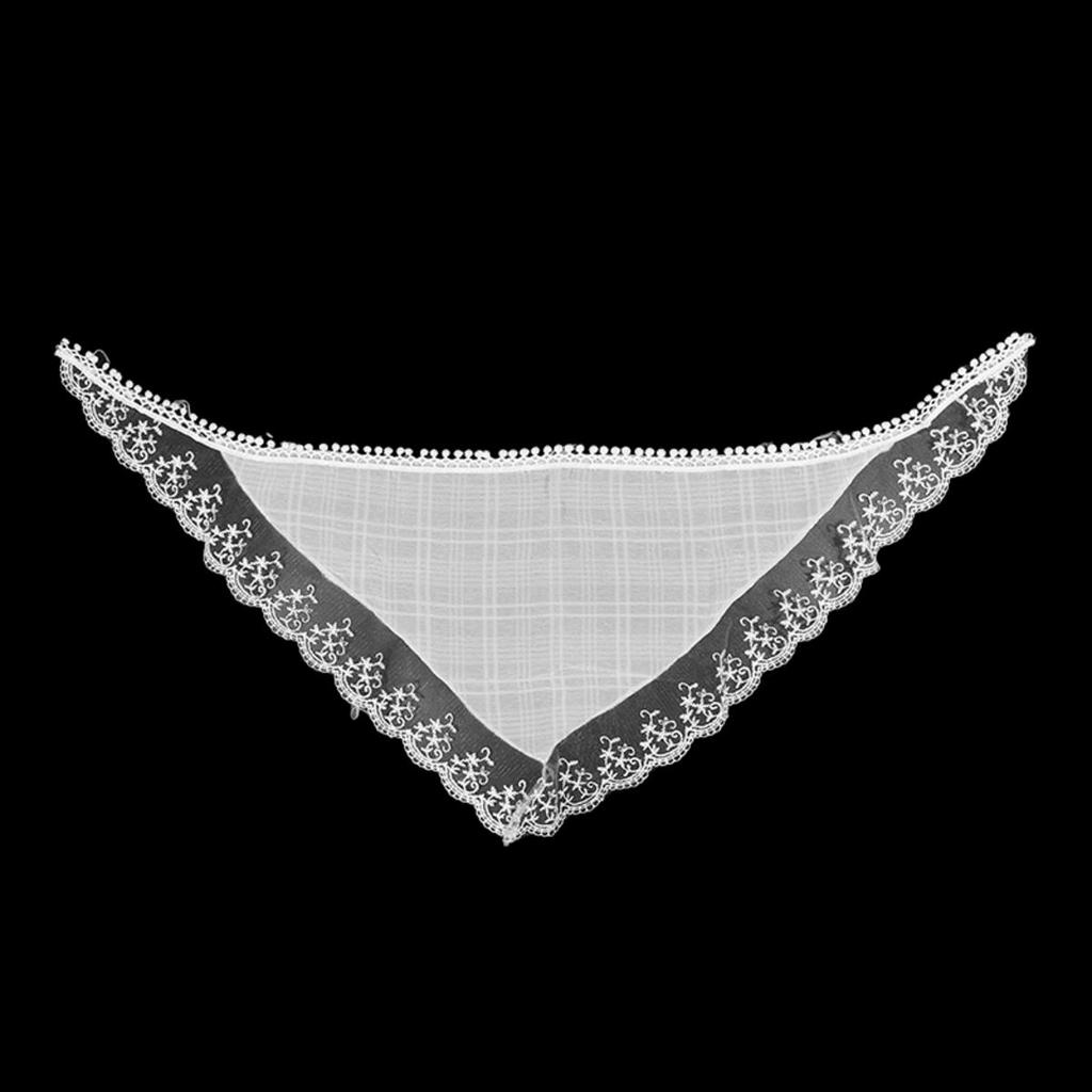 Retro Lace Headband Print Hair Scarf Triangle Headscarf Hair Bands for Womens Girl Fashion Sweet Kerchief