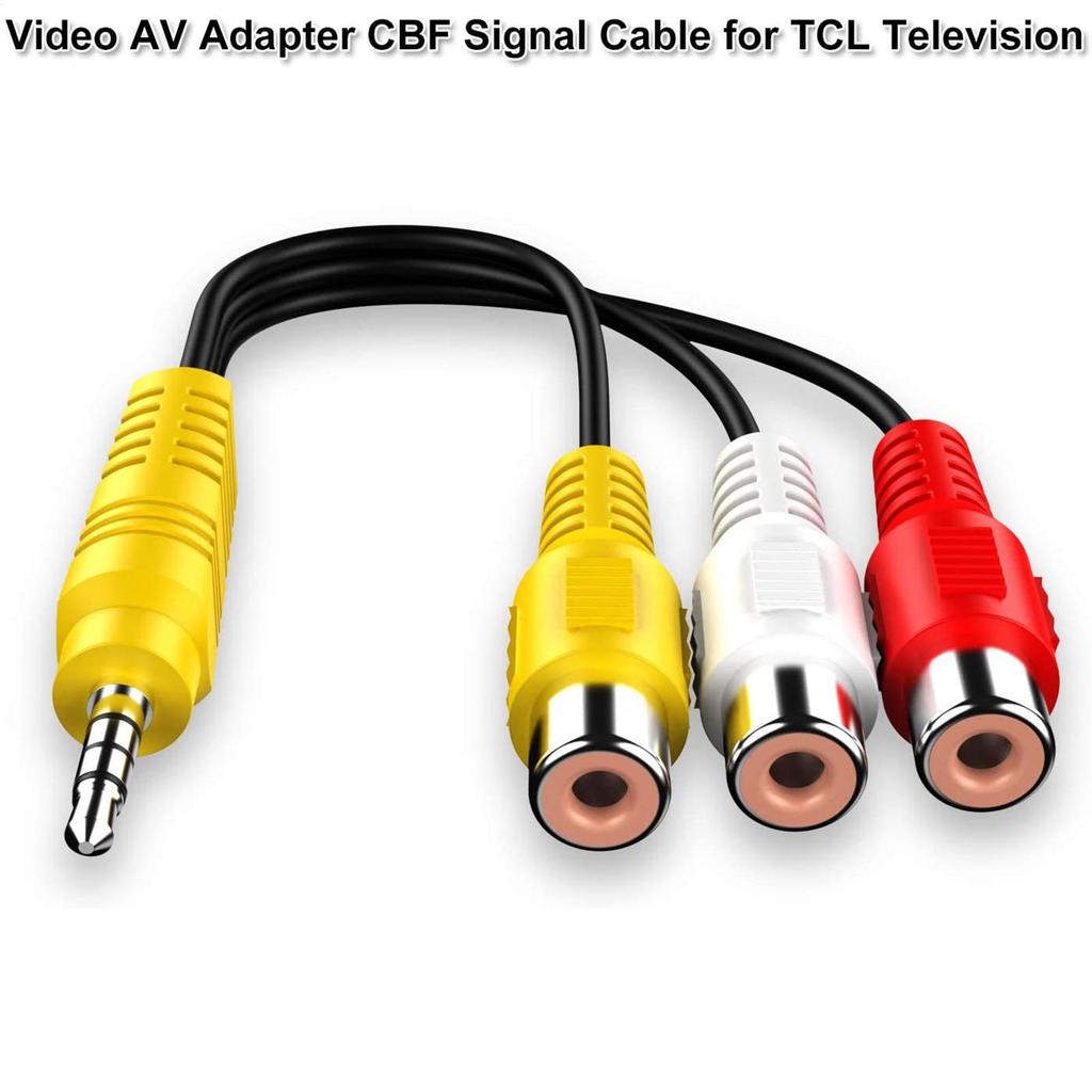 AV Adapter Cables 3.5mm Jack Plug RCA Cable 3.5 Aux Male To 3 RCA Female Adapter Connector Replacement Adapter for Audio Video