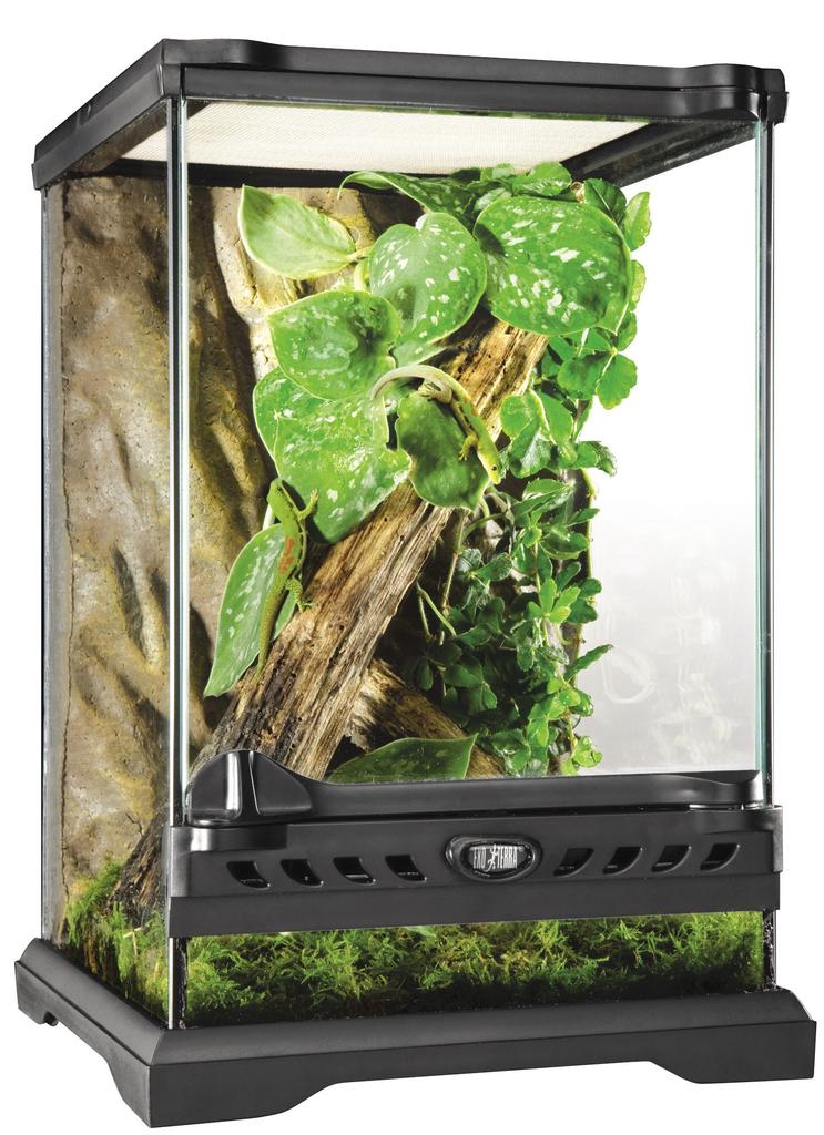 GEX EXO TERRA стеклянный террариум Nano PT2601 клетка для разведения рептилий с передней дверью xx В33см Ш21,5 Г21,5