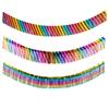 Eye-catching Vertical Stripe Dark Color Rainbow Banner For Festive Party Atmosphere