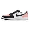 Air Jordan 1 Retro Low OG GS Отбеленные коралловые детские кроссовки Розовый Черный Белый CZ0858-061