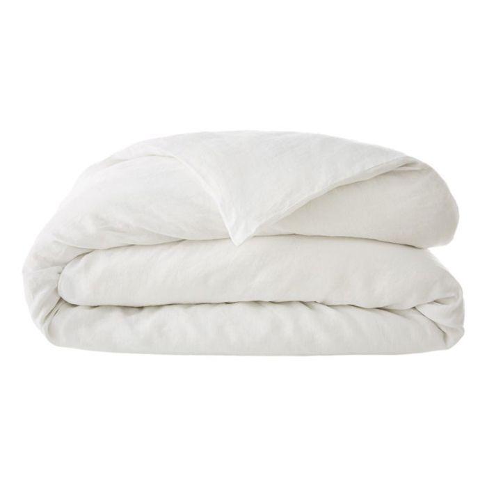 Housse de couette "Soline" toutes dimensions Lin lavé - Soline Craie - Housse de couette 260 x 240 cm - Soline Craie -