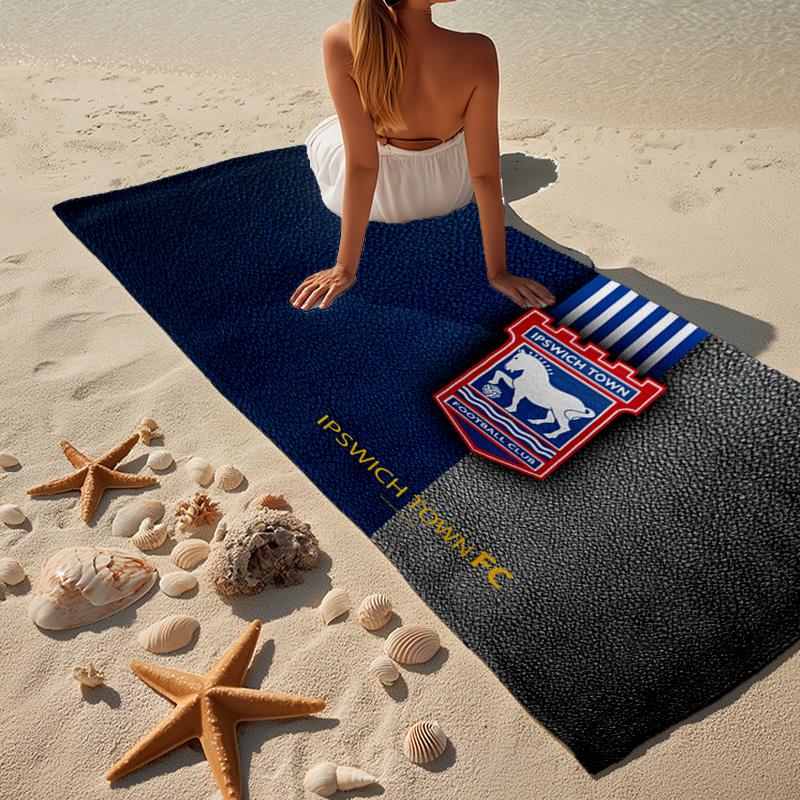 FBPA Football Club Emblem Beach Towel, Quick-drying, Easy to Care for, Use for Both Fitness and Beach Vacations,Sports Essential Fan Gift