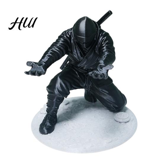 Pen Holder Gift for Boys Ninja Desk Kneeling Samurai Pencil Desktop Organizer 3D Printed Students Office Workers Accessory