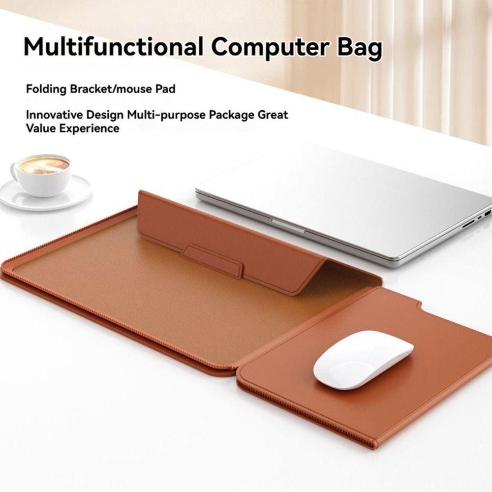 with Stand Laptop Sleeve Holder Automatic Closing Notebook Case for Macbook Air Men Women