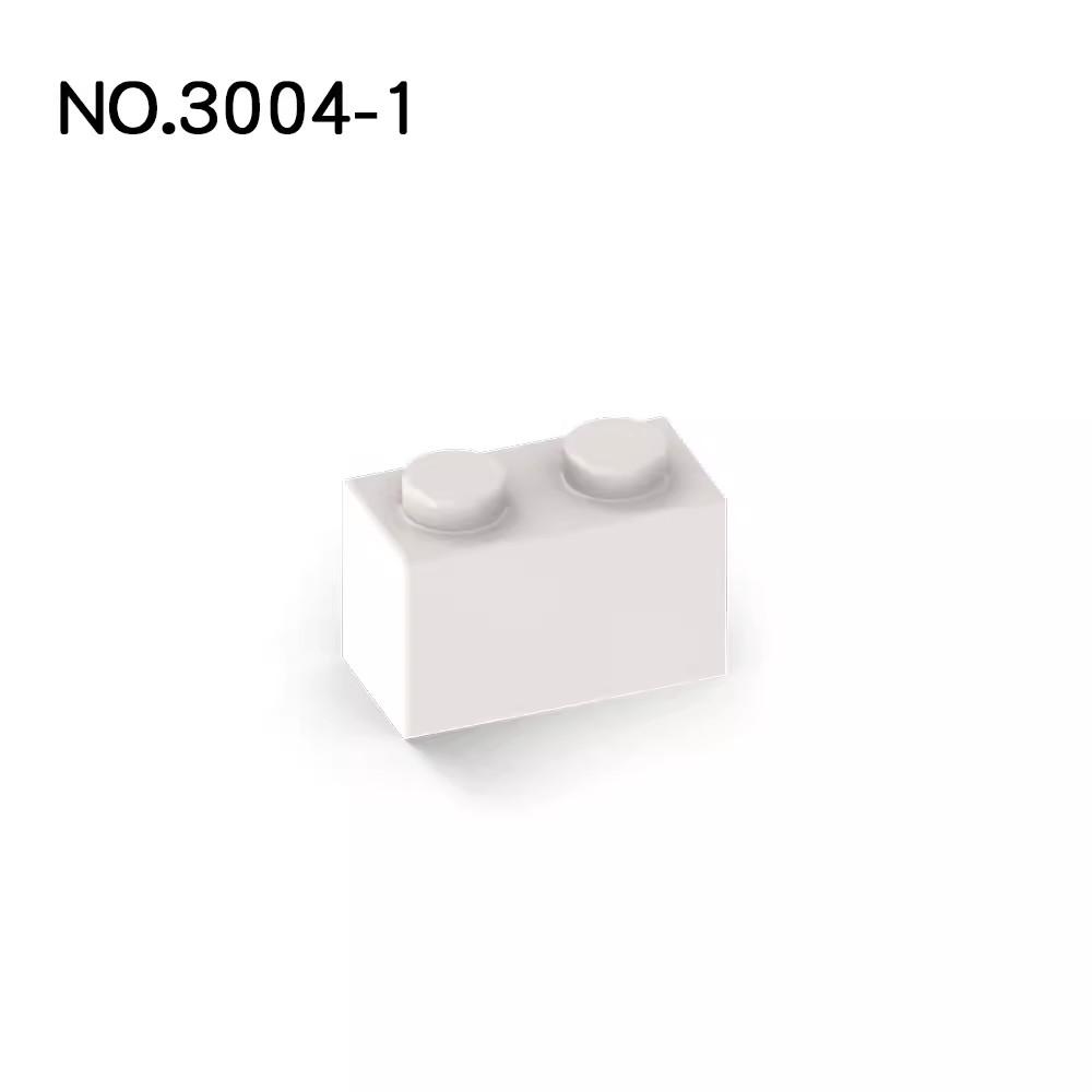 20 шт. Детали MOC 3004 Кирпичик 1x2 Совместимые Кирпичики DIY Сборка Строительные Блоки Частицы Детская Головоломка Развивающая Игрушка Подарок