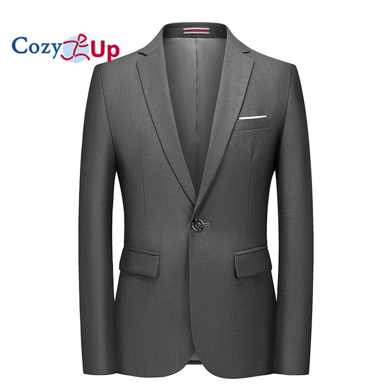 Cozy Up Мужская повседневная куртка-пиджак Slim Fit Спортивное пальто Деловой костюм Куртки на одной пуговице