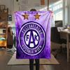 Austria Vienna FC Emblem,pattern Flannel Blanket, High quality Comfortable for All Seasons, Home Decor, Warmth and Comfort, Perfect for Gifts.