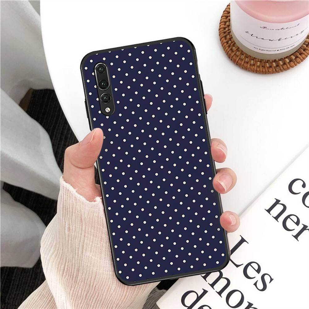 Корея Милый Чехол в Горошек для Телефона Huawei P 8 9 10 20 30 40 50 Pro Lite Psmart Honor 10 Lite 70 Mate 20lite