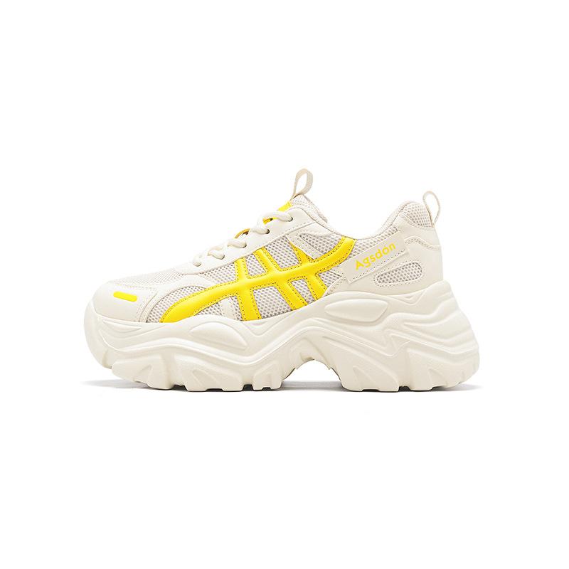 Августин платформа папины кроссовки женские 2025 новый летний модный сетчатый маленький повседневный маленький белый спортивные кроссовки