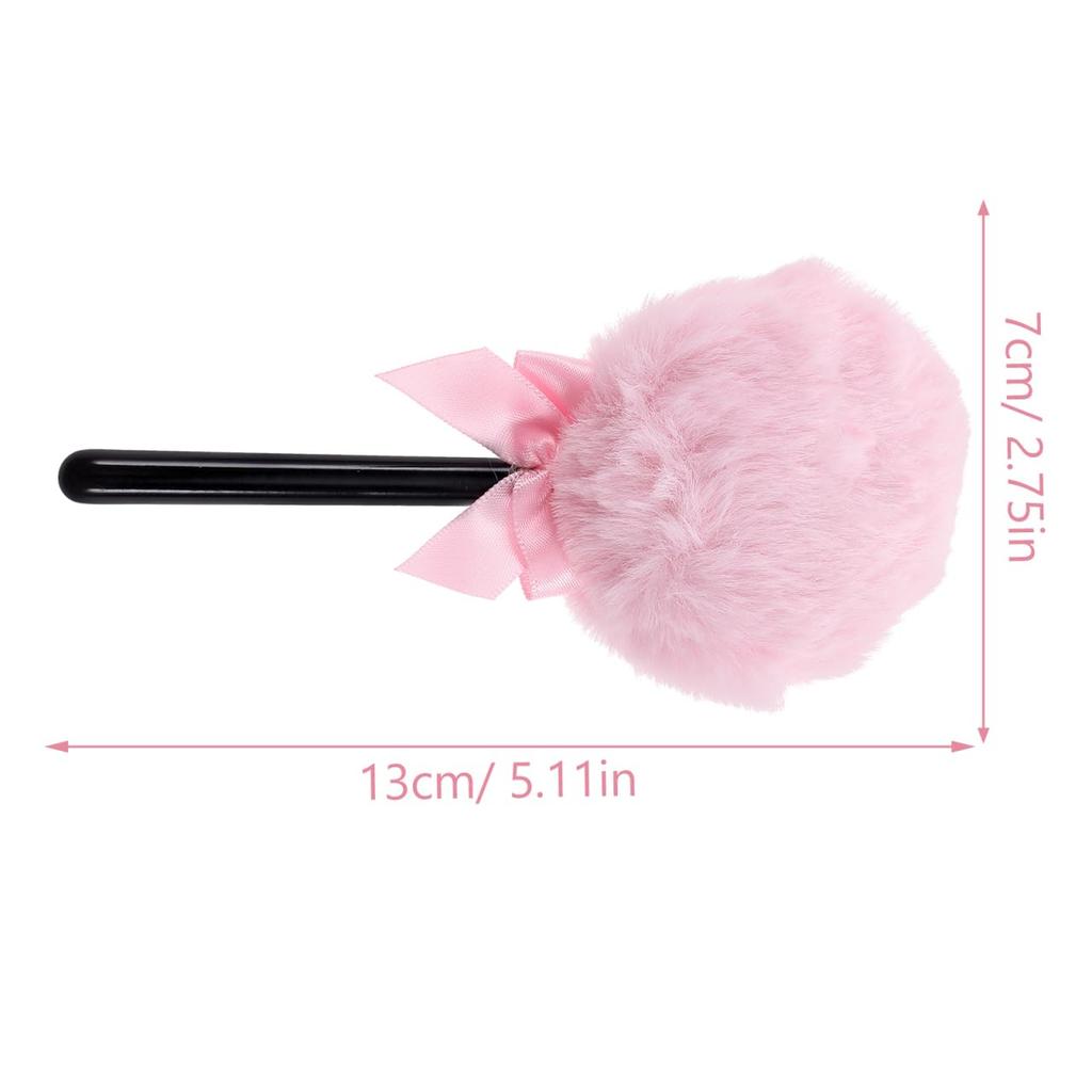 2pcs Lollipop Powder Puff Under Eyes Fluffy Loose Body Puffs Cosmetic Makeup Handle Tools and Large Face for Girls Mineral Soft Round Women Shape