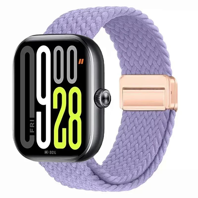Магнитная петля для Xiaomi Redmi Watch 4 5 Ремешок Регулируемый Плетеный Спортивный Нейлоновый Сменный браслет для Miband 8 pro/9 pro ремешок