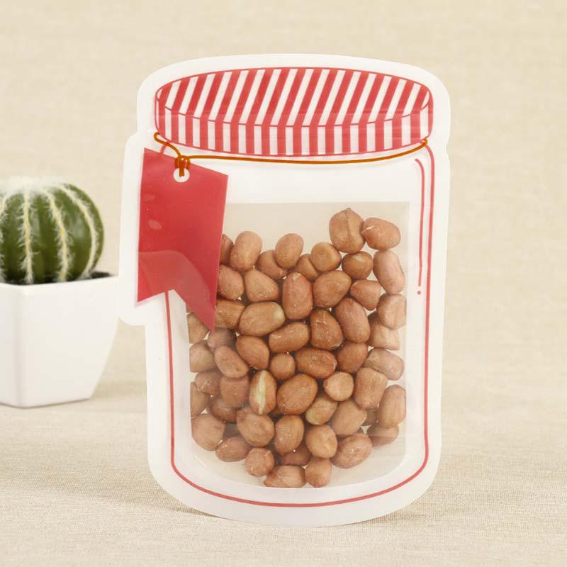 Kitchen Reusable Ziplock Bag Reusable Bottles Snack Biscuits Food Jar Bag Ziplock Bag Leakproof Bag
