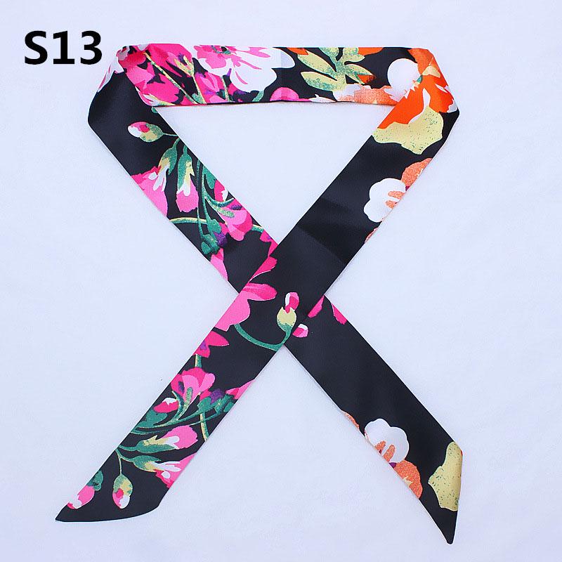 Fashion Silk Scarf Women Ribbon Tied Twilly Decoration Scarf Bag Handle Long Soft Scarf Scarves Unique