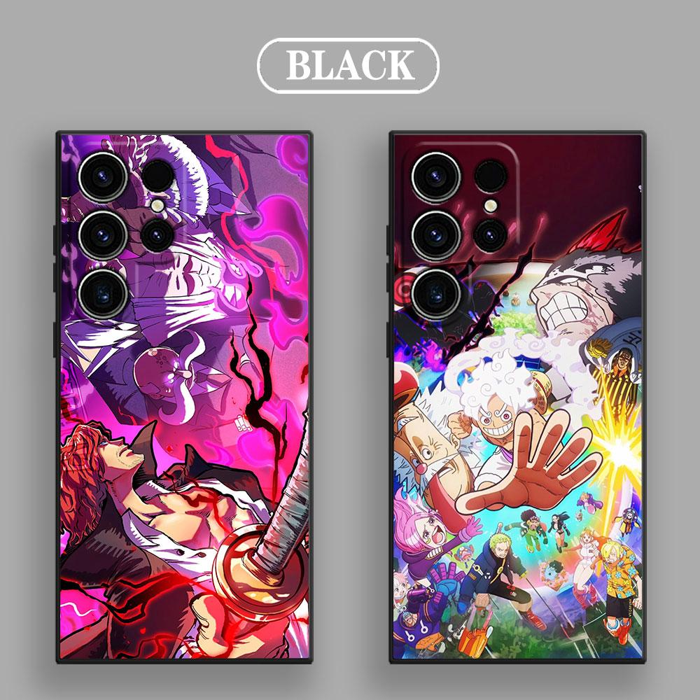 One Pieces Nika Gear 5 Anime Phone Case For Samsung Galaxy S25 S24 S23 S20 S21 FE S26 S22 Ultra 5G S26 Plus S25FE Silicone Cover