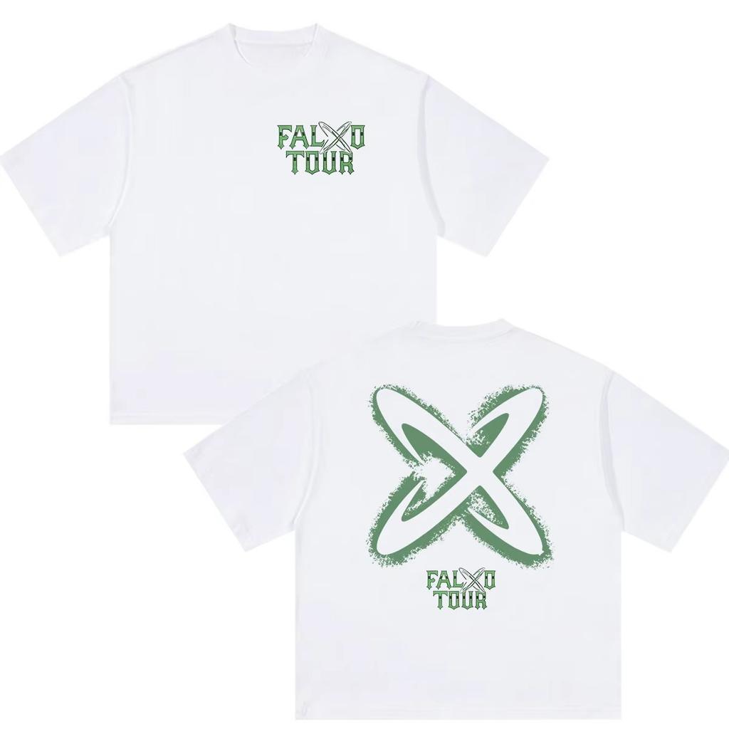 Summer Hot Sale Feid VS Ferxxo Falxo Tour 2026 T Shirts Men Women Vintage Y2k Ins Fashion T-shirt Hip Hop Streetwear Clothes
