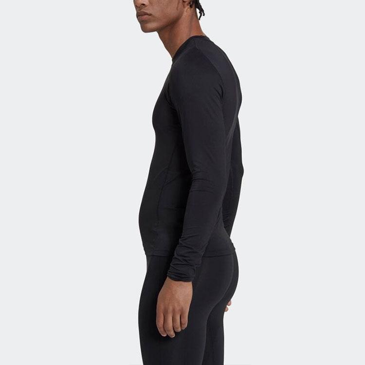 Adidas Techfit Training Long Sleeve Tee Black Men Streetwear HK2336