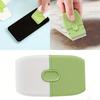 Мини-скребок с защитной крышкой, портативный двусторонний керамический очиститель для стен, скребок для плитки и многофункциональный чистящий инструмент.