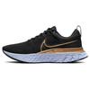 React Infinity Run Flyknit 2 Black Metallic Gold Women Sneakers Ghost Dark-Smoke-Grey CT2423-009