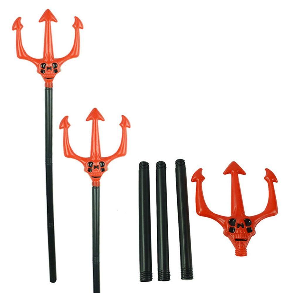 Birthday Gifts Red Fork Devil Props Cosplay Accessory Trigeminal Sickle Toy Simulation Trigeminal