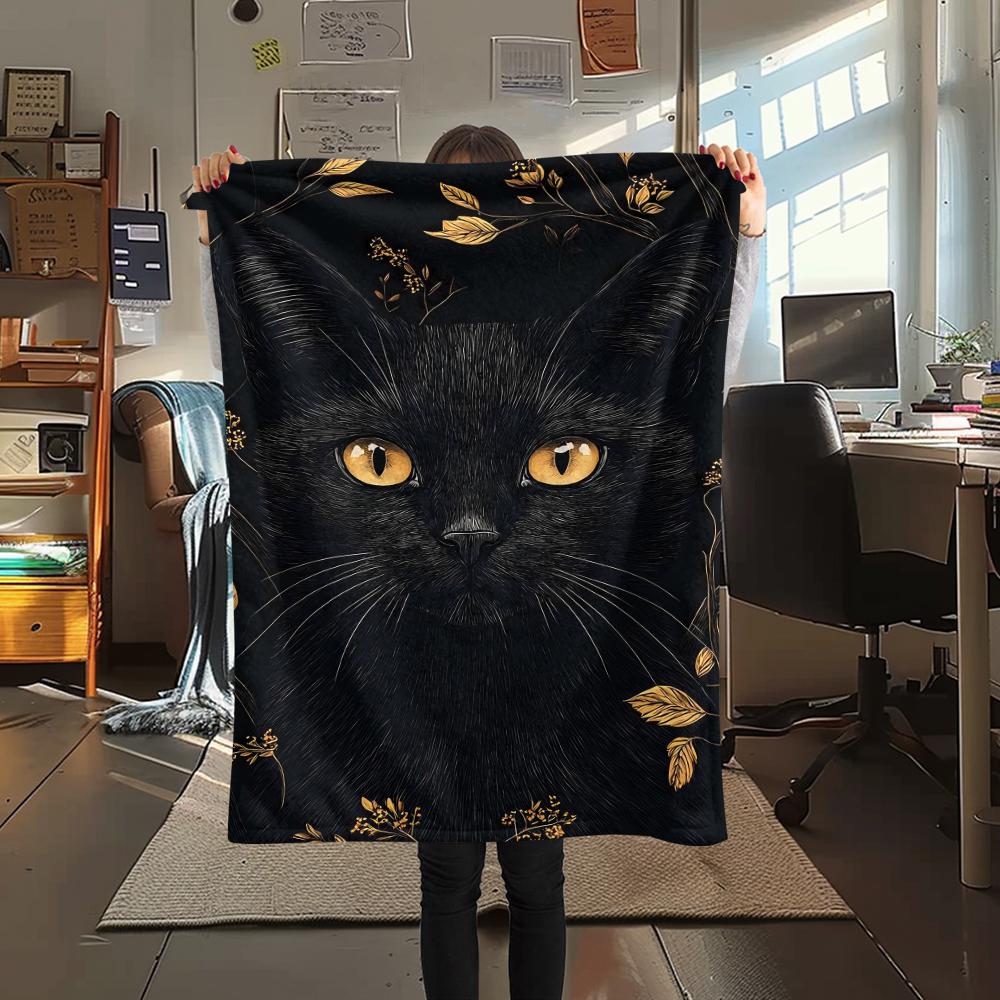 Cats and leopards Print Flannel Blanket,High quality Comfortable for All Seasons,Home Decor,Warmth and Comfort,Perfect for Christmas Gifts