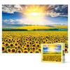 Пазл из 500 деталей - Радужное поле подсолнухов, популярная корейская головоломка