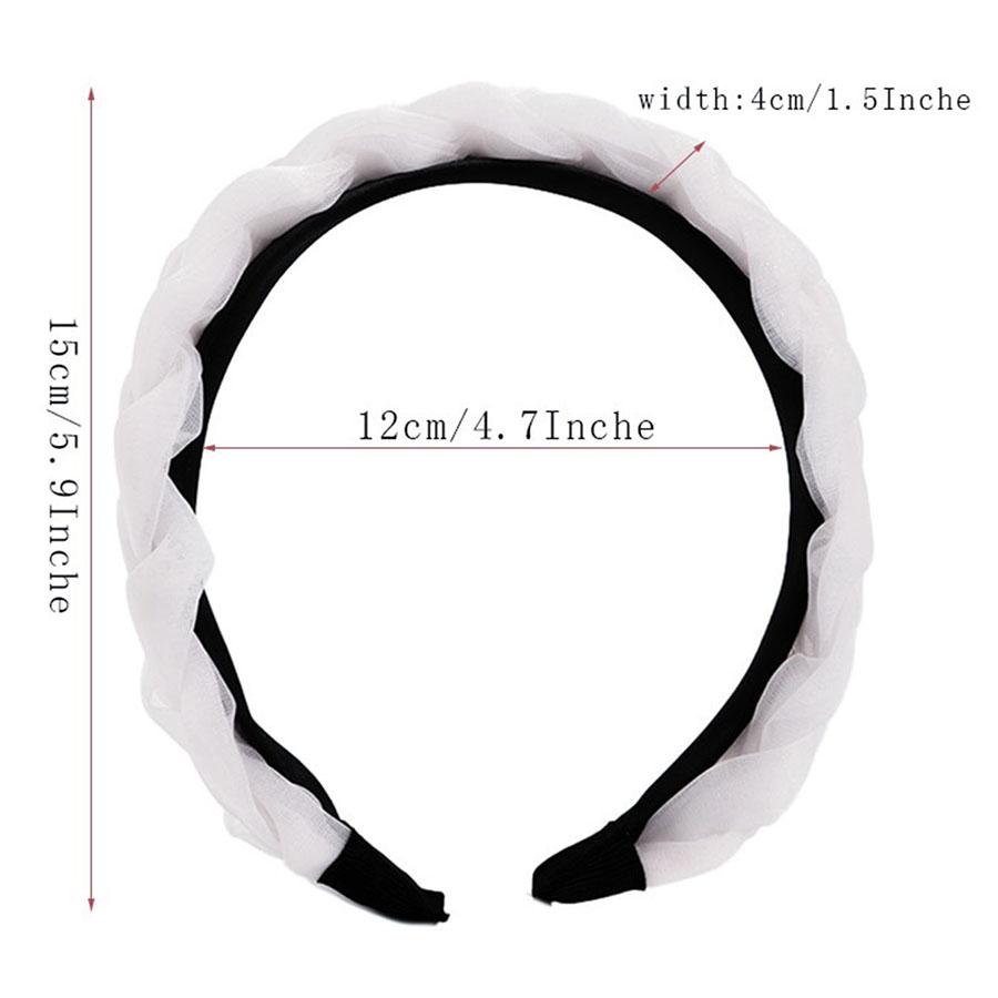 Винтажная ткань твист плетеный ободок для волос однотонный цвет Хари обруч для женщин модные аксессуары для волос