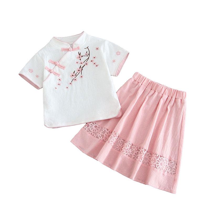 Children's Cheongsam 2025 Summer Girls' Hanfu Chinese Style Tang Suit Republic of China Style