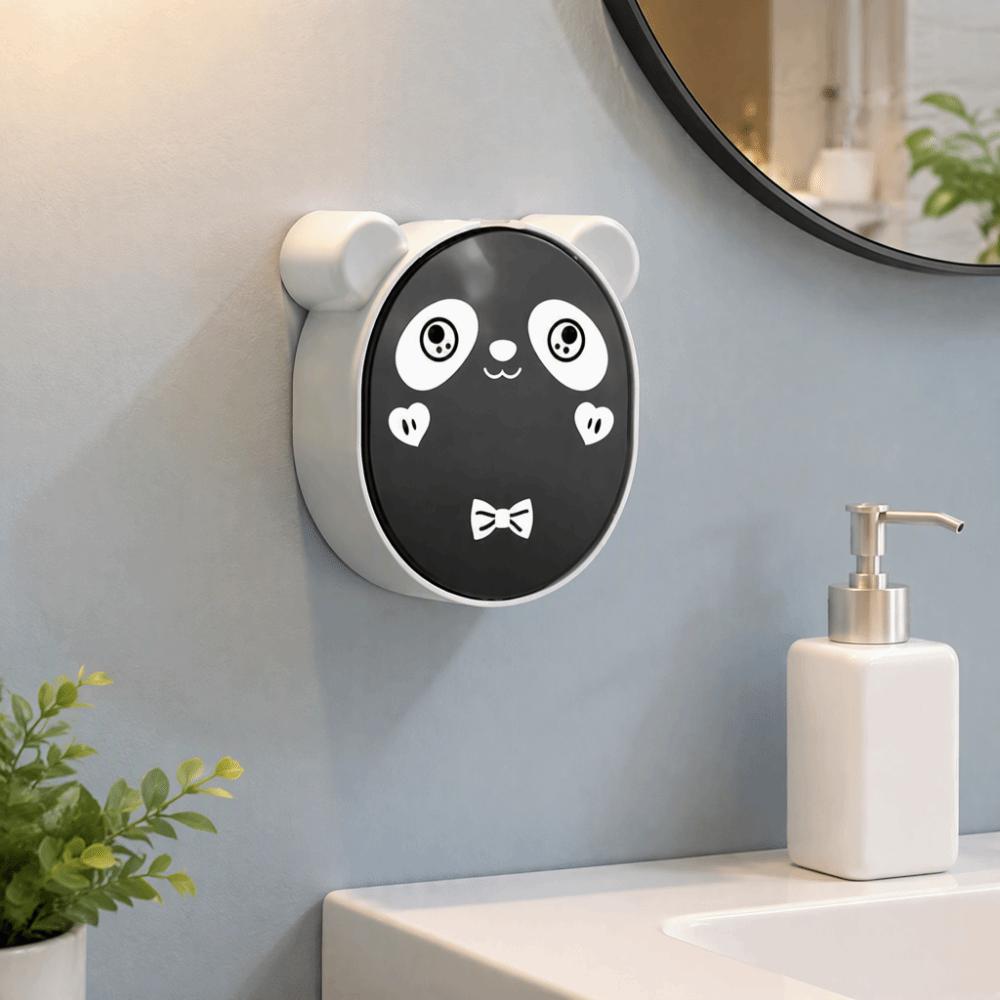 Plastic Soap Dish Wall Mounted Cartoon Soap Holder Practical Soap Storage Box Home Shower Bathroom